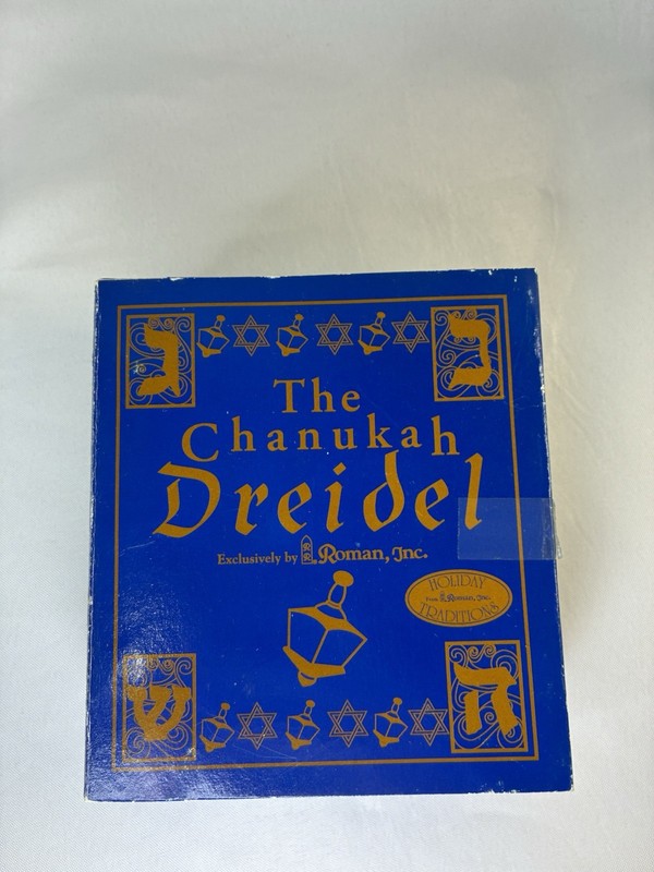 VTG The Chanukah Dreidel by Roman, Inc Holiday Traditions Resin/polystone Boxed