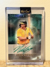 Wild card Matte Metal Nick Kurtz Autograph 2026 Rookie Color Match TRUE  1/1 