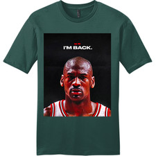NEW Art Society MJ AIR 23 IM BACK EVERGREEN Tee Shirt SMALL-4XLARGE MADE IN USA