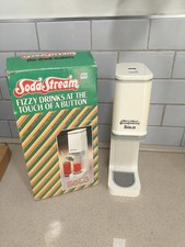 Soda Stream Solo Original Fizzy Drinks Machine 1980s Vintage Glass Bottles