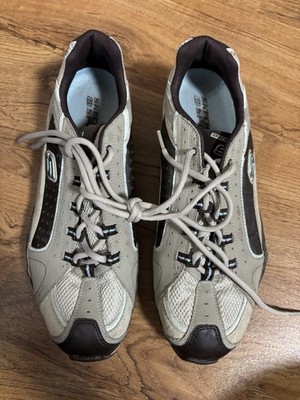 Skechers Sport Men s Shoes, Sz 10, Tan/brown, Leather Upper, Synthetic