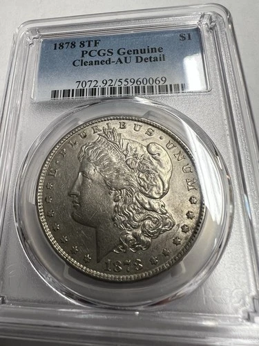 1878 Morgan Dollar. 8TF. PCGS AU Details