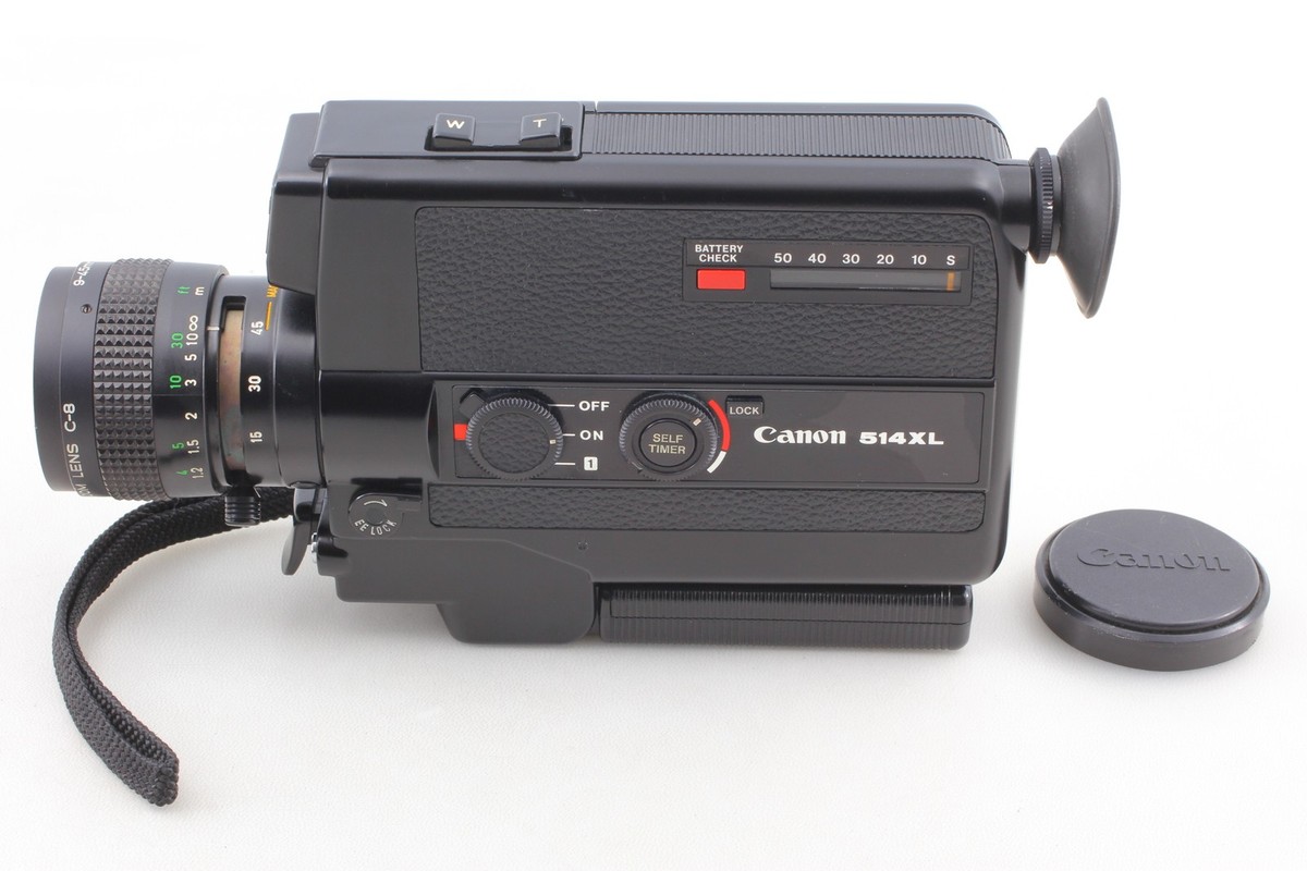 MINT] Canon 514XL SUPER 8 8mm Movie Cine Camera 9-45mm F1.4 Lens