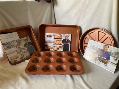 Copper Chef Baking Pans - 5 Pieces Plus Booklets