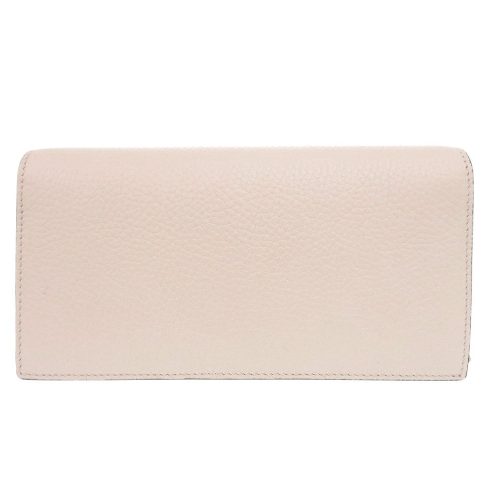 Gucci 746056 Leather Python Chain Wallet Ivory Us… - image 3