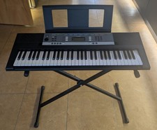 Yamaha YPT-240 Digital Keyboard with Sustain Pedal, Stand & Piano Books