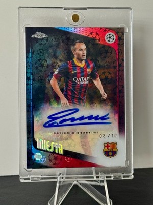  Andres Iniesta Topps UCC Chrome Logofractor 25/26 FC Barcelona 3/10