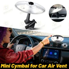 Car Cymbal for Air Vent, Funny Dashboard Drum Toy for Stress Relief Music Lovers