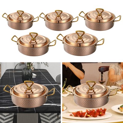 Gehämmert Hot Pot Chafing Dish Easy Clean Praktischer Schmortopf Ramen Topf Kochen