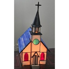 Forma Vitrum Bill Job Stained Glass Country Church Vitreville 1993 Boxed 1811