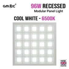 96W LED Panel Light 600x600 Recessed Ceiling Cool White 9600lm GMEC