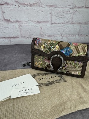 Gucci Sequin Dionysus Jumbo Gg Super Mini Floral Embroidered Chain