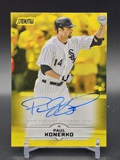 2025 Stadium Club #SCBA-PK Paul Konerko Base Autographs Yellow Foil White Sox SP