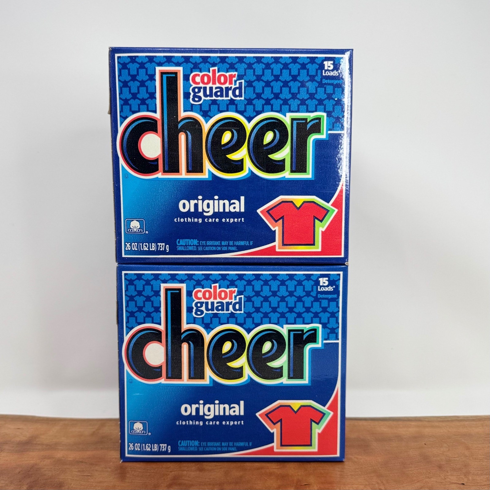 2 Pack Vintage Cheer Color Guard Original Laundry Detergent Powder 15 Loads 26oz