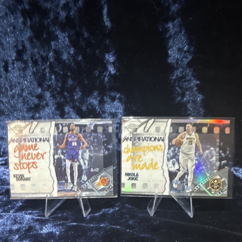 Panini 2021-22 Court Kings Inspirational 2-Card Lot Durant/Jokic Insert