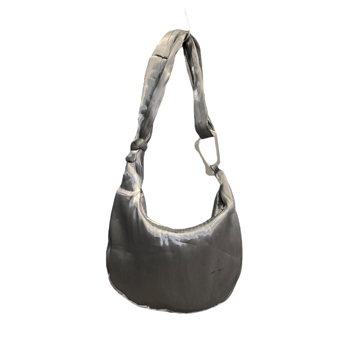Heliot Emil Liquid Metal Attache Tote Shoulder Bag Silver 180325 