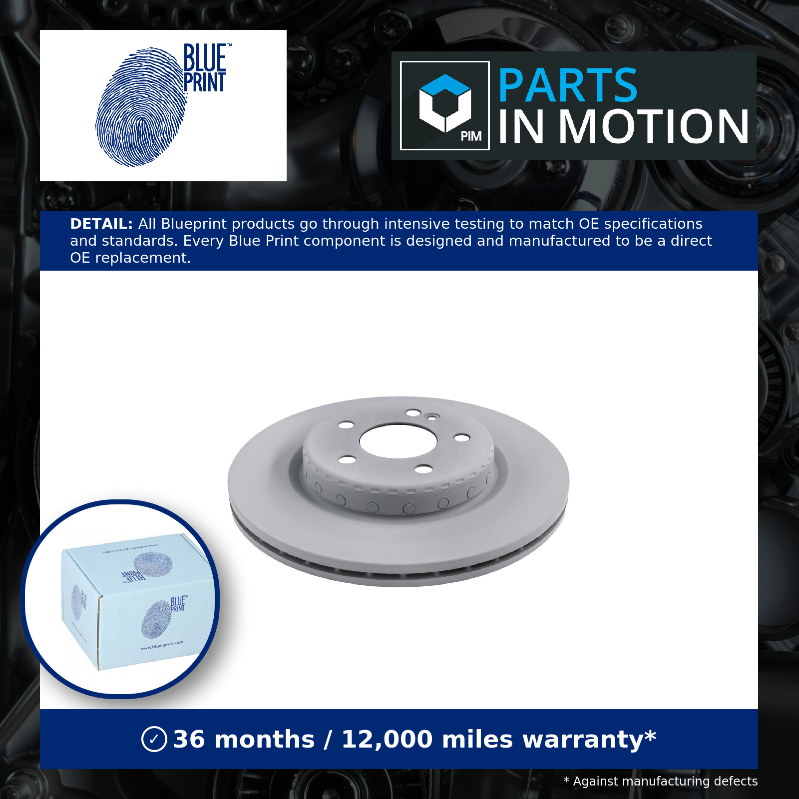 2x Brake Discs Pair Vented fits MERCEDES C250 Rear 2.0 2.2D 14 to 18 300mm Set