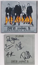 DEF LEPPARD FULL BAND SIGNED AUTOGRAPH LIVE @ LEADMILL COVER BECKETT LOA