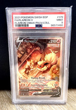 2021 POKEMON SWSH BLACK STAR PROMO VMAX PREMIUM COLL. #SWSH179 FLAREON V PSA 9 on eBay