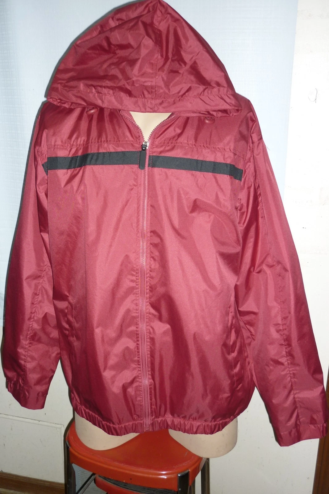 HABAND CASUAL JOE WINDBREAKER JACKET LARGE RED