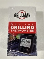 Digital Thermometer w/ Leave-in Stainless Steel Probe Timer Grill Smoker Oven