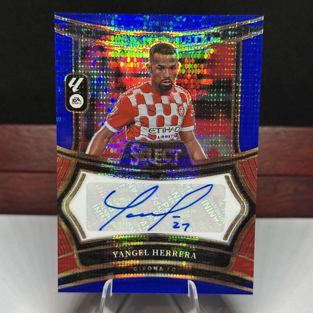 Yangel Herrera 💎 2024-25 Select - La Liga - Blue Pulsar Prizm Auto - Girona FC