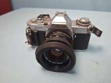 Canon AV-1 35mm Film SLR Camera + Canon FD 50mm F/1.8 Lens - READ DESCRIPTION 