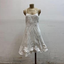 Vintage Viviane H. White Cotton Eyelet Dress