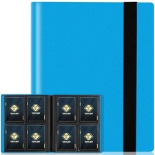 4 Pocket Card Binder for 160 Sleeves, Card Folder Ablum for Trading Cards Col...