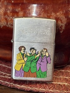 Zippo The Three Stooges Celebrity Brushed Chrome Lighter Celebrities Made in USA