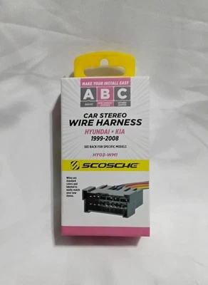SCOSCHE Car Stereo Wire Harness HYO3-WM1 Hyunda/Kia 99-08 Pwr/Speaker Connector - image 1 of 4