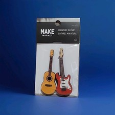 USA SELLER MINIATURE MINI ACOUSTIC AND ELECTRIC GUITAR By Make Market