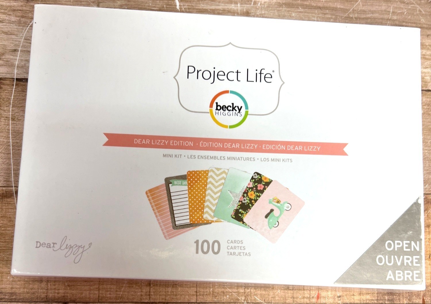 Project Life Becky Higgins Dear Lizzy Edition Mini Kit Scrapbooking 100 Cards