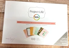 Project Life Becky Higgins Dear Lizzy Edition Mini Kit Scrapbooking 100 Cards