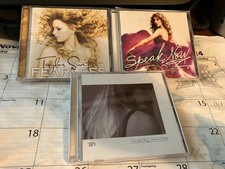 TAYLOR SWIFT 3 CD LOT: FEARLESS, SPEAK NOW, THE TORTURED POETS DEPARTMENT