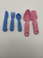 Lot of 5 Pretend Kitchen Toy Food Utensils Playset Playskool Fisherprice
