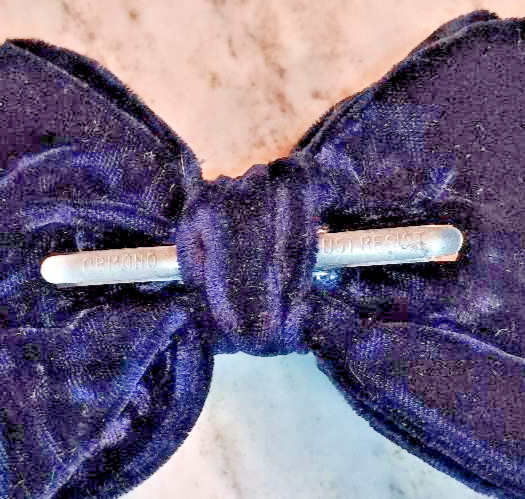 Vintage 70's "Ormond Rust Resistant" Blue Velvet … - image 3