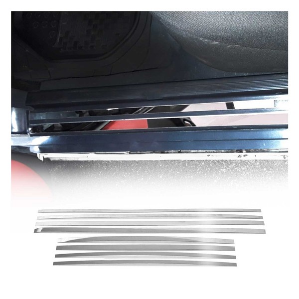Einstiegsleisten TüRschweller FüR Mercedes W210 1995-2003 Edelstahl Chrom 8Tlg-image