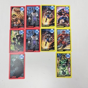 dc coin pusher rare card DC Coin Pusher Series 2 Complete Card Set - Rare Darkseid and Aquaman Included