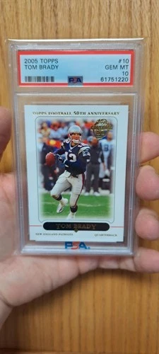 2005 Tom Brady Topps Football Psa 10