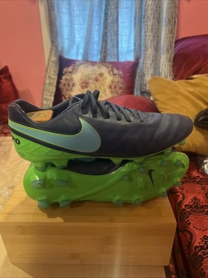 Pre-Owned Nike Tiempo Legacy II 2 FG Soccer Cleats (819218-443) Men s Size (11)