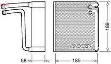 DENSO Verdampfer Klimaanlage DEV09025 für PANDA KA 500 FIAT CLASSIC 595 FORD RU8
