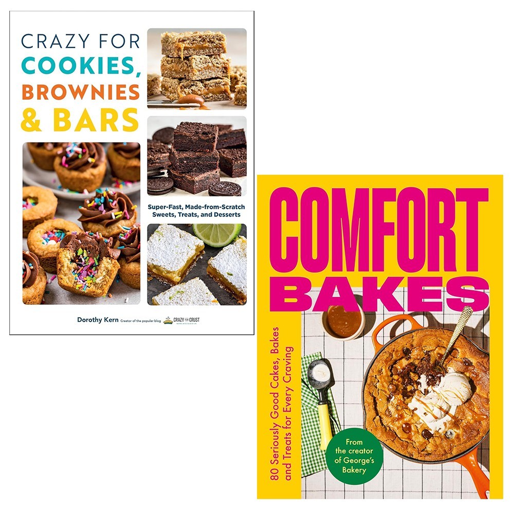 Dorothy Kern Collection 2 Books Set Crazy For Cookies, Brownies, Comfort Bakes