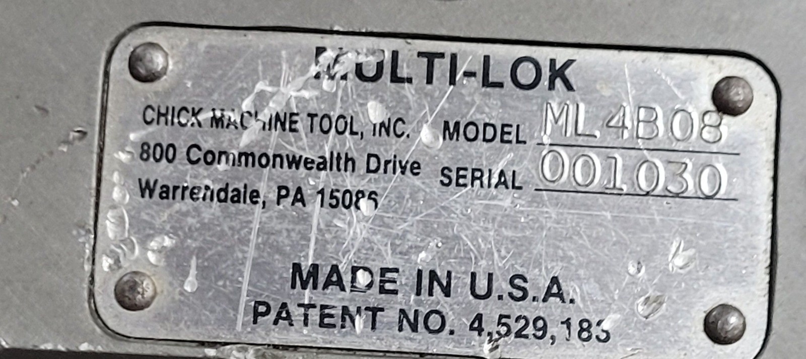 CHICK MODEL ML4B08 MULTI-LOK 4-SIDED TOMBSTONE | eBay