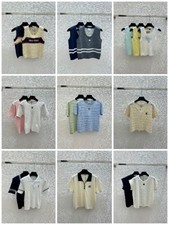 2026 womens short sleeve knit top round neck sweater high quality 2