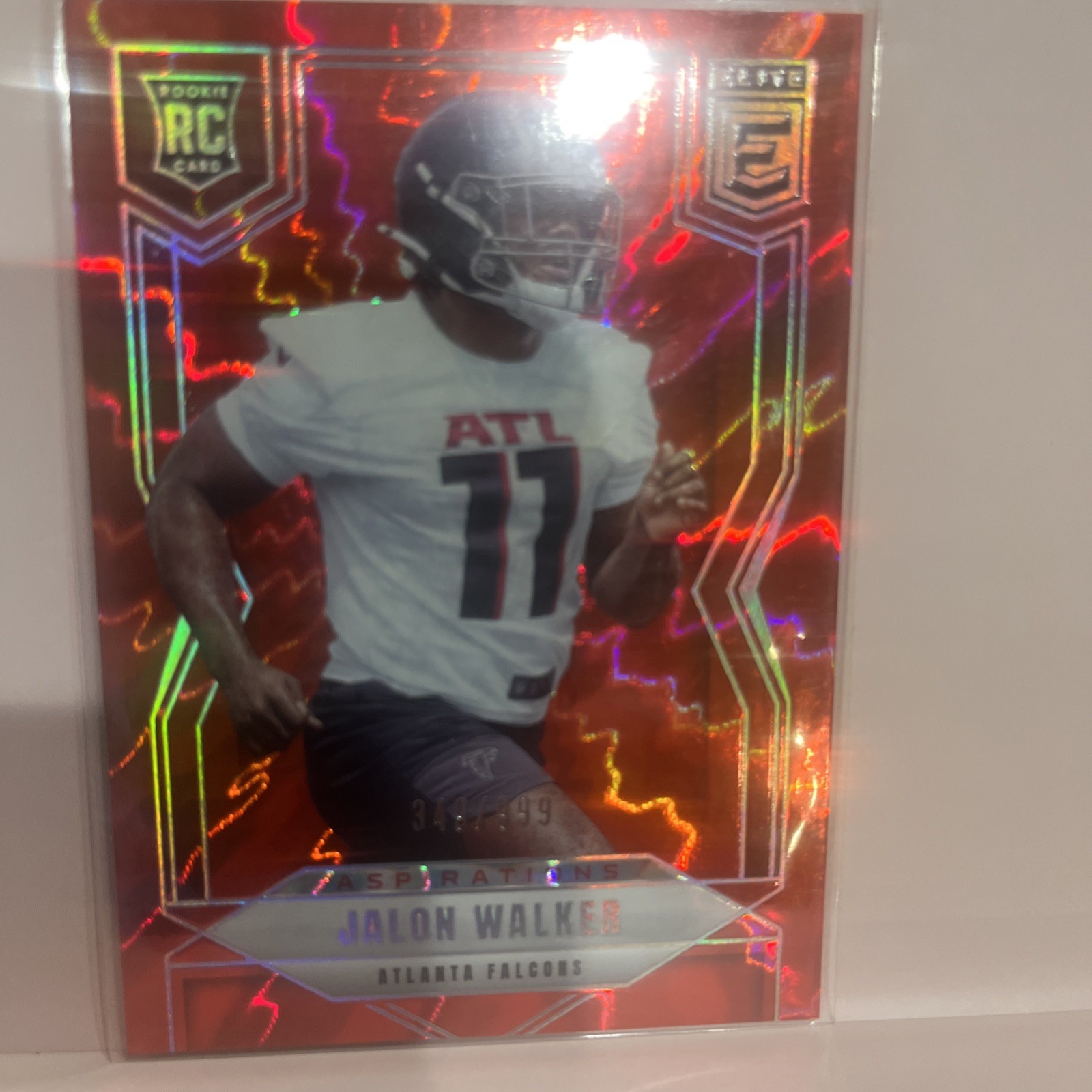 2025 Panini Donruss Elite Jalon Walker #165 Aspirations Shimmer /999 (RC)