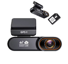 Dash Cam 4G con Sim UHD Mini DVR Auto App Live Streaming Parcheggio 24H