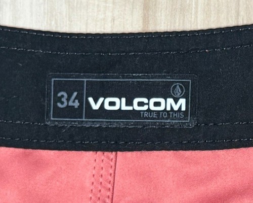 VOLCOM Swim Trunks Lawton Board Shorts 7.5” Coral/ Mineral Red Surf Men's sz 34 - Picture 6 of 13
