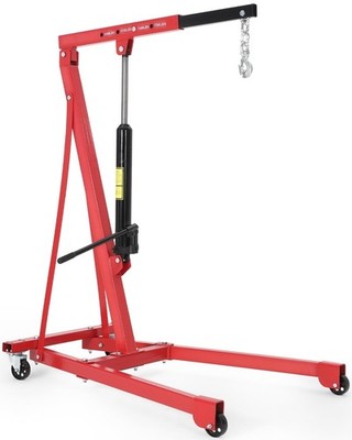 Hydraulic Cherry Picker Engine Hoist 1.5 T Portable Shop Crane Lift 3000lb
