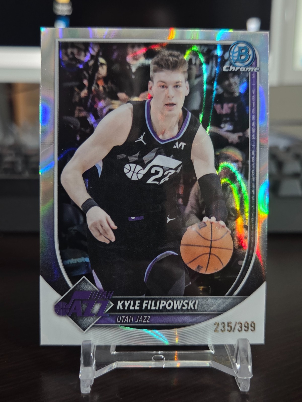 2025-26 Bowman Basketball Kyle Filipowski /399 Lava Refractor Chrome BCV-113